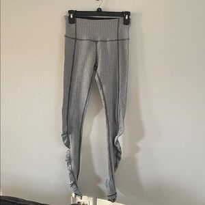 lululemon athletica Charcoal Striped Leggings